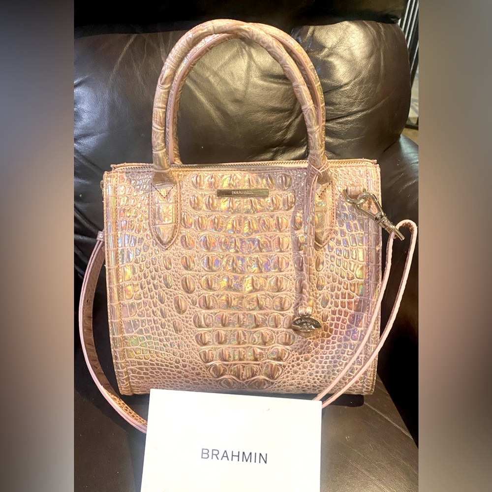 Brahmin Rose/Pink Satchel Handbag